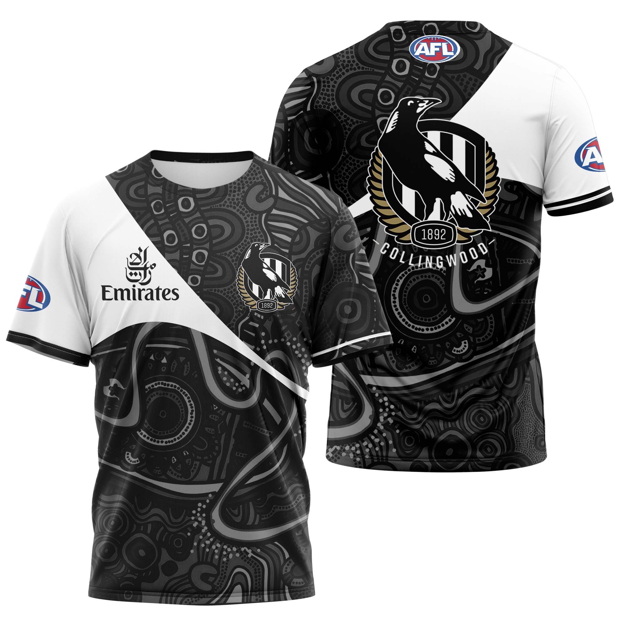 Collingwood Magpies combo Hawaiian