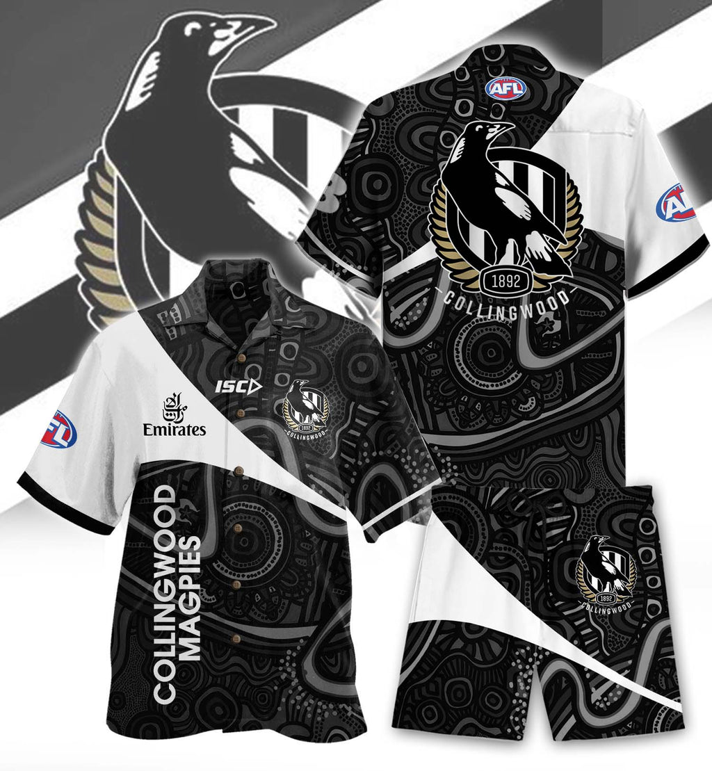 Collingwood Magpies combo Hawaiian