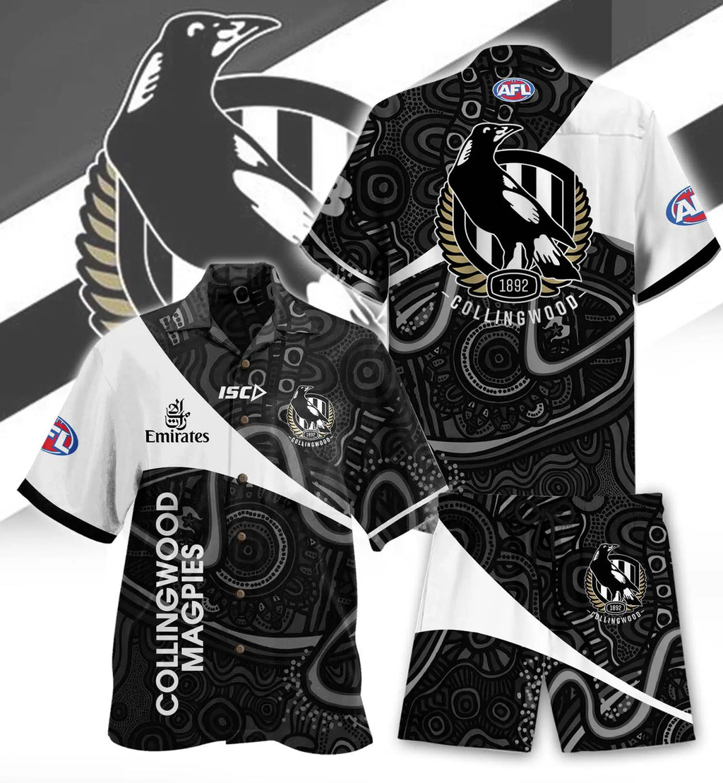 Collingwood Magpies combo Hawaiian