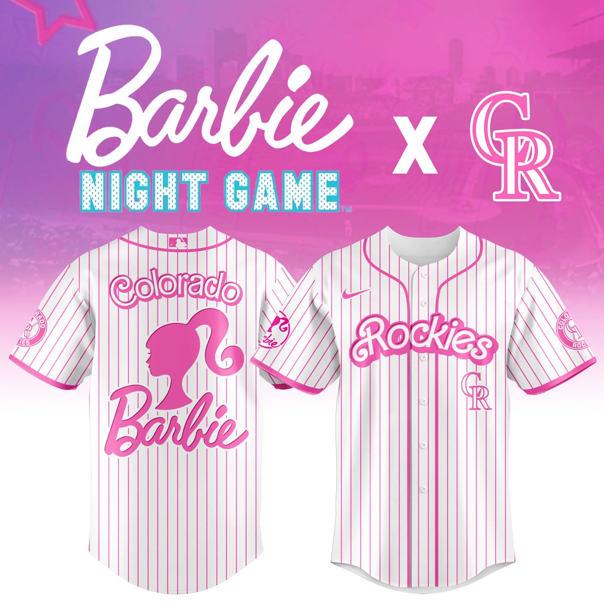 Colorado Rockies Barbie Night Special Jersey
