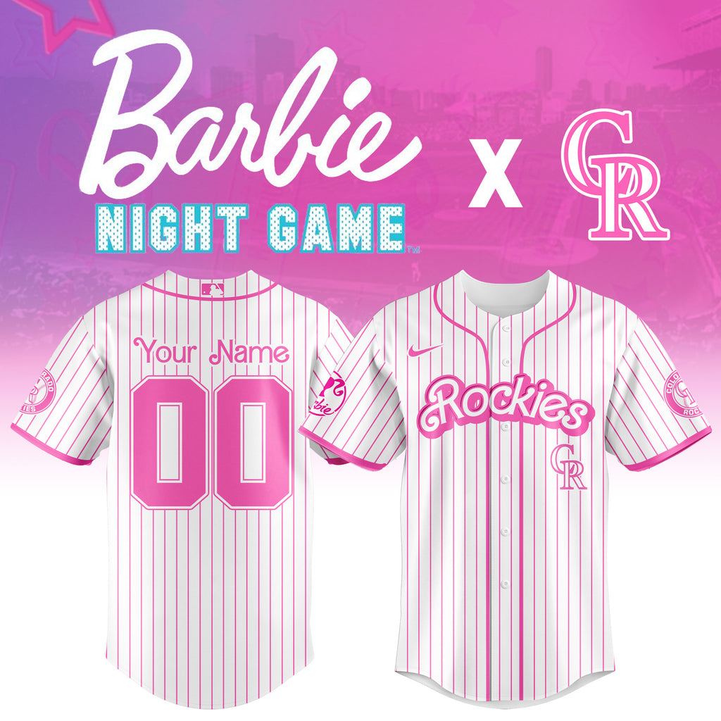 Colorado Rockies Barbie Night Special Jersey ¨C CUSTOMIZED